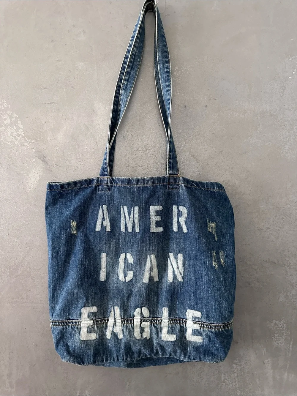 AMERICAN EAGLE DENIM TOTE BAG